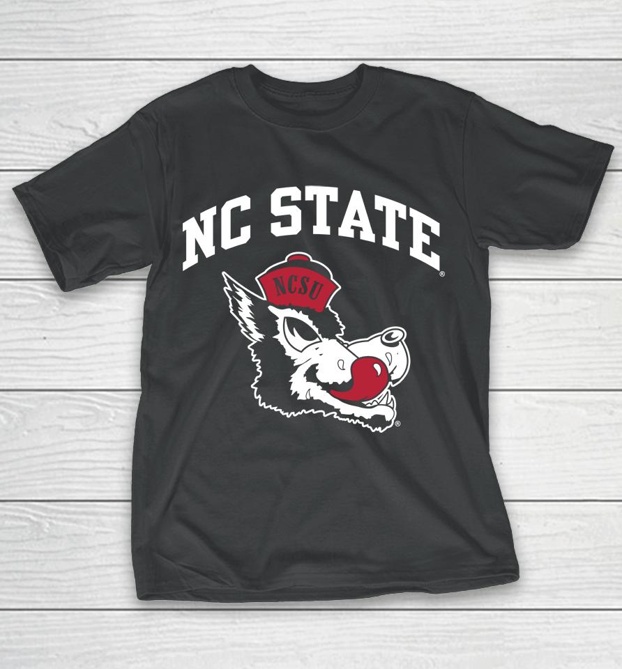 Nc State Over Slobbering Wolf Nc State Wolfpack Arched T-Shirt
