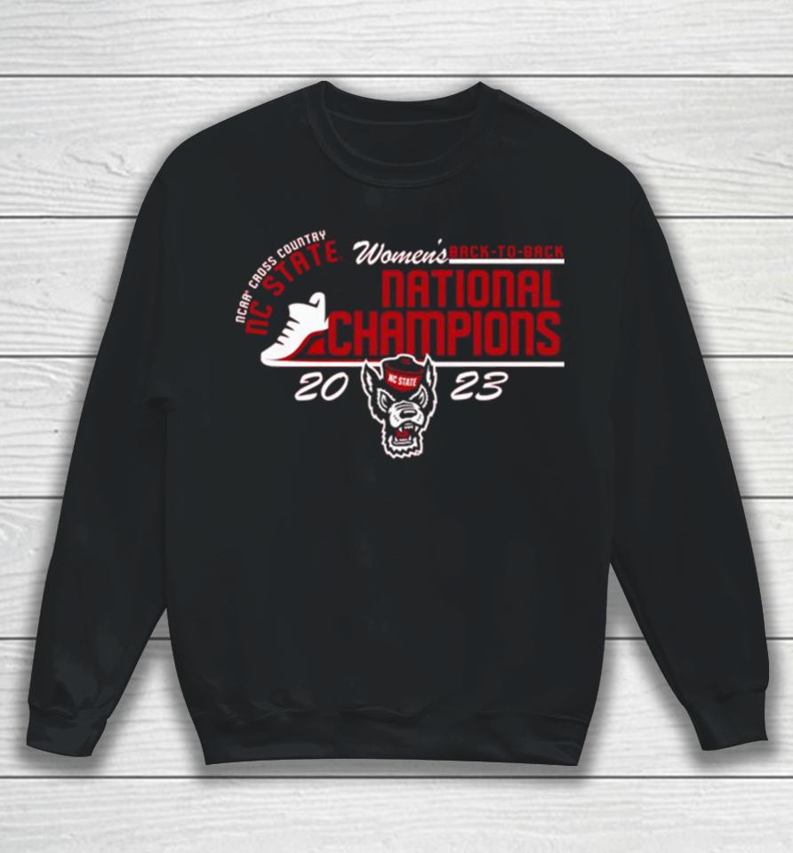 Nc State Wolfpack 2023 Back To Back Ncaa Women’s Cross Country National Champions Sweatshirt