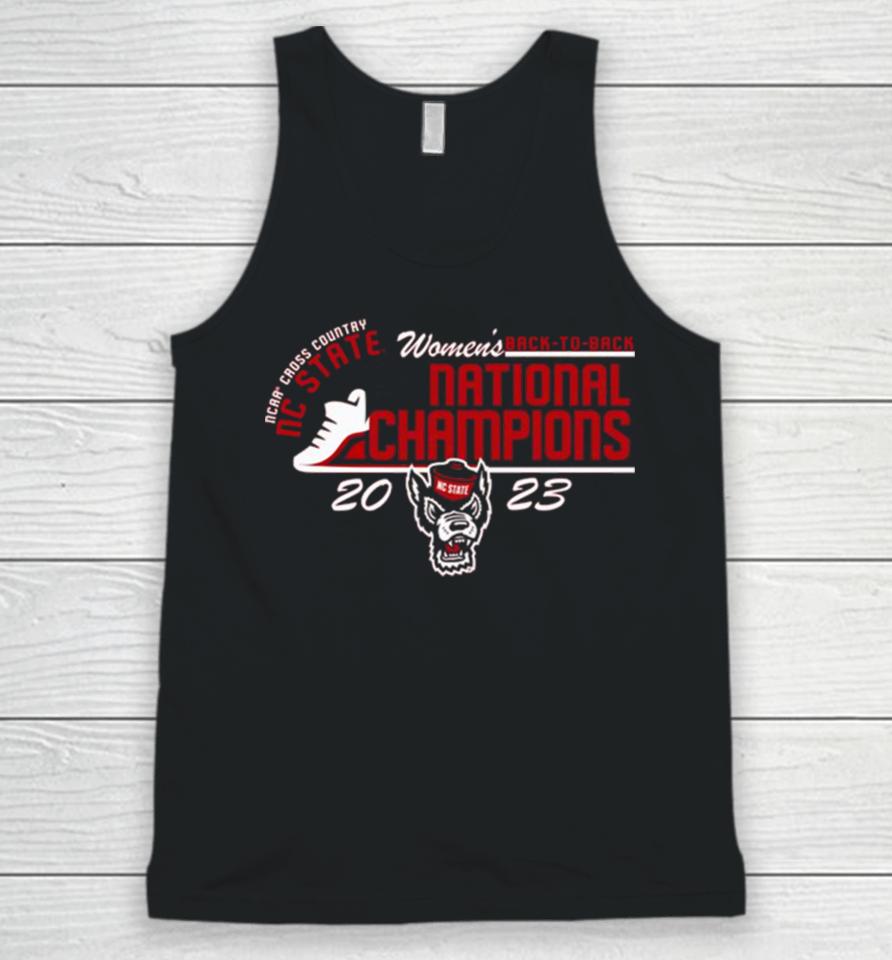 Nc State Wolfpack 2023 Back To Back Ncaa Women’s Cross Country National Champions Unisex Tank Top