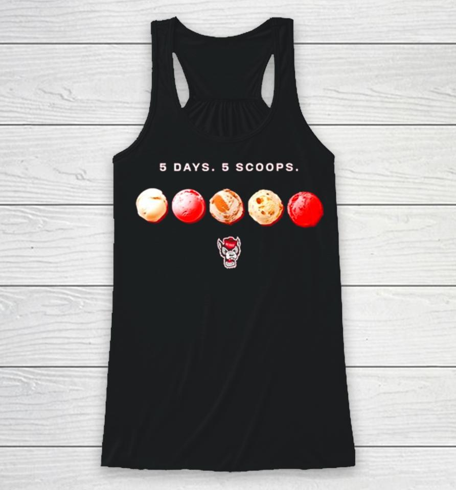 Nc State Wolfpack 2024 5 Days 5 Scoops Ice Cream Racerback Tank