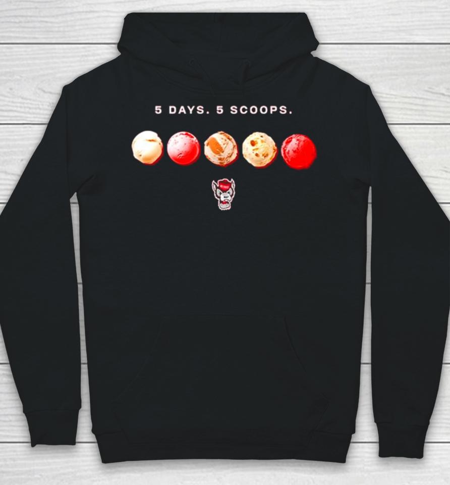 Nc State Wolfpack 2024 5 Days 5 Scoops Ice Cream Hoodie