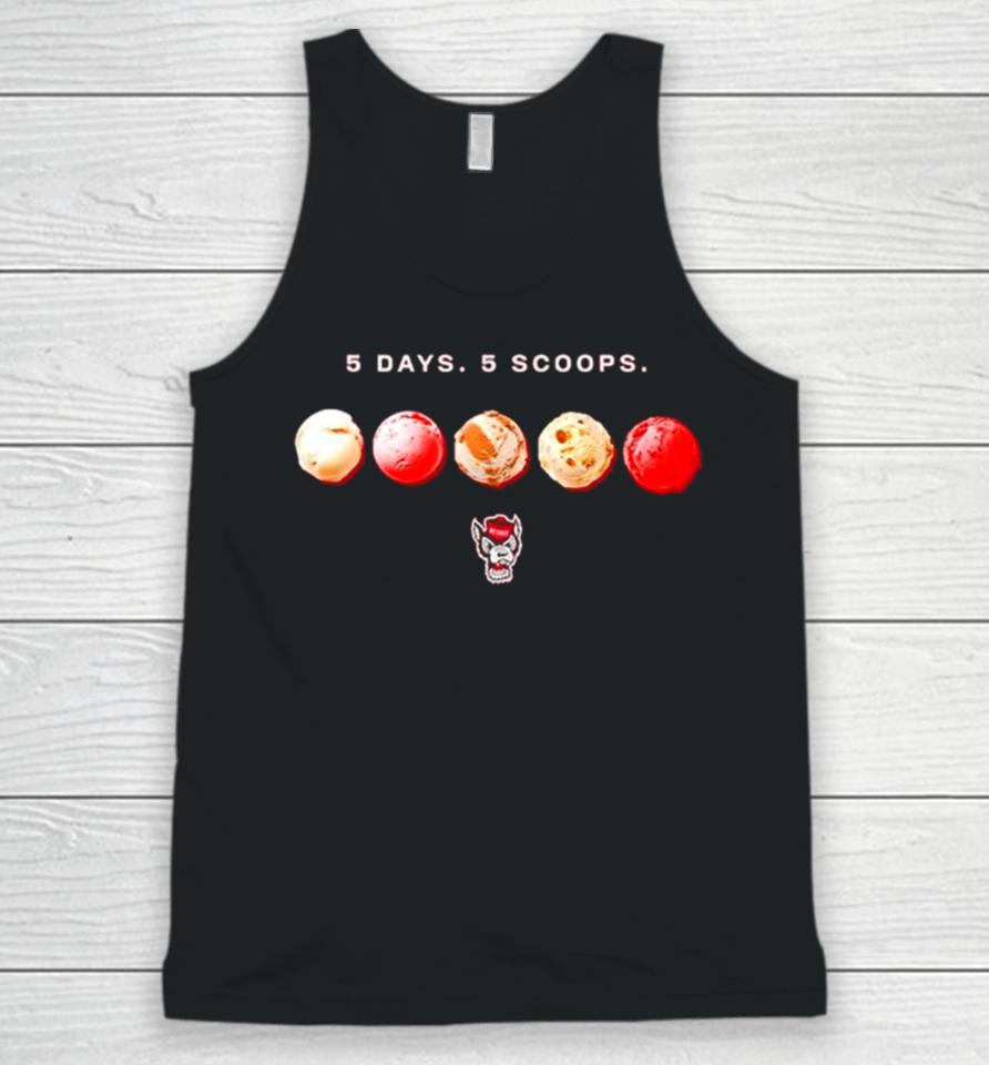 Nc State Wolfpack 2024 5 Days 5 Scoops Ice Cream Unisex Tank Top