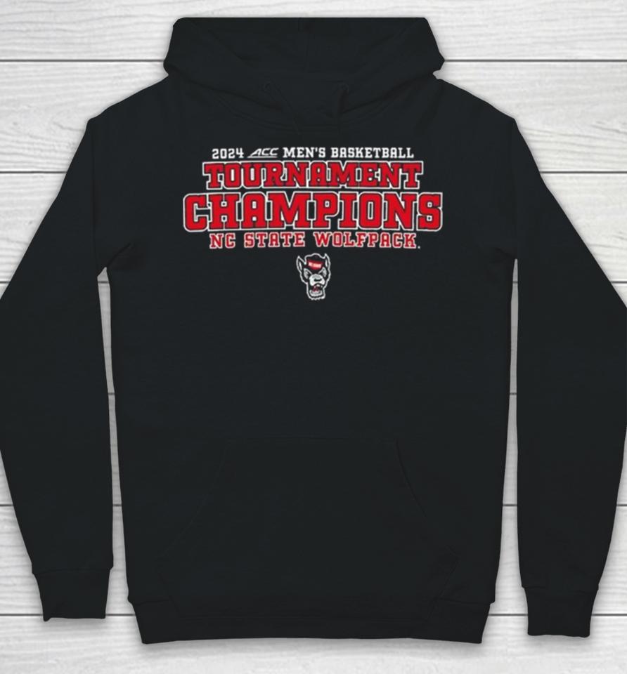 Nc State Wolfpack 2024 Acc Men’s Basketball Conference Tournament Champions Bracket Hoodie