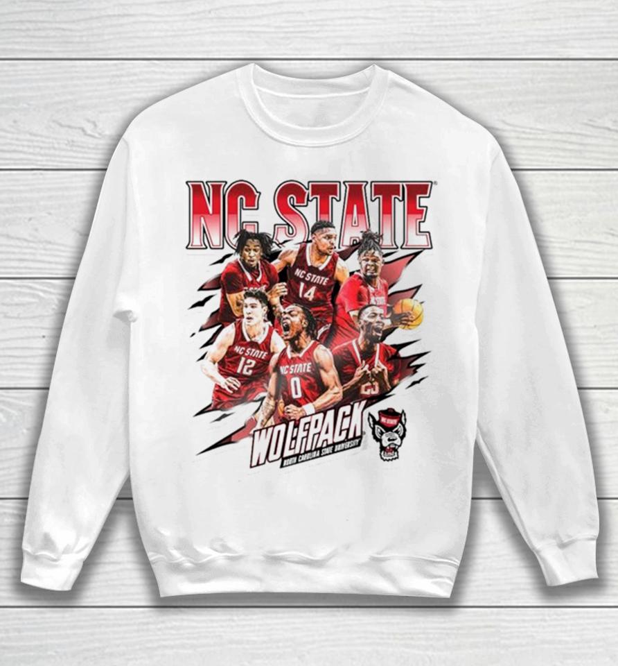 Nc State Wolfpack 2024 Ncaa Men’s Basketball Tournament Official 2023 – 2024 Post Season Sweatshirt