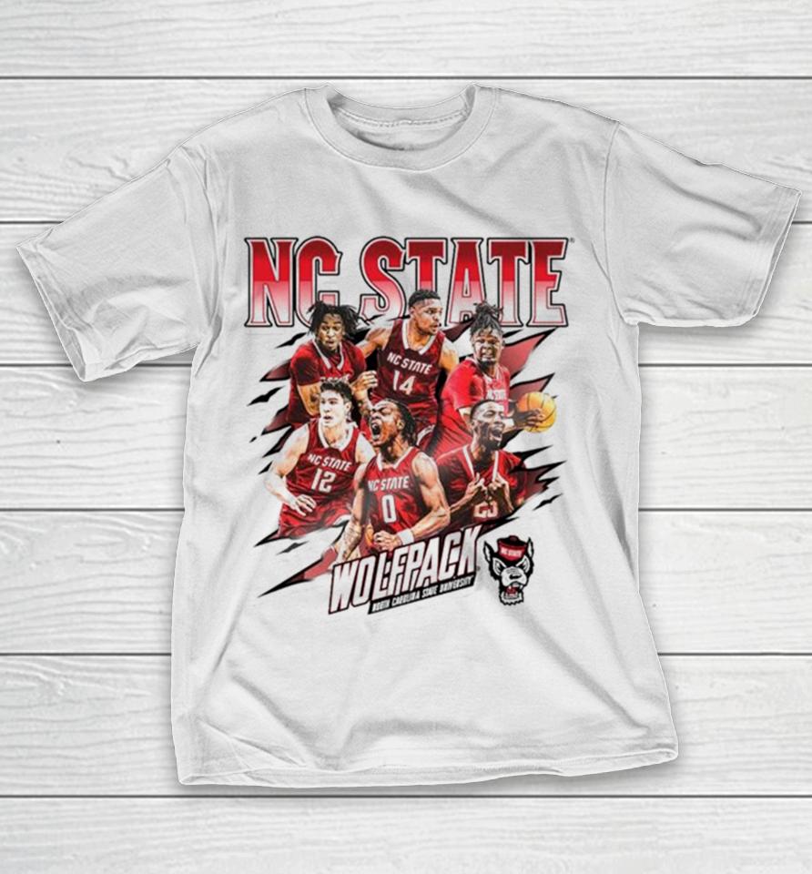 Nc State Wolfpack 2024 Ncaa Men’s Basketball Tournament Official 2023 – 2024 Post Season T-Shirt