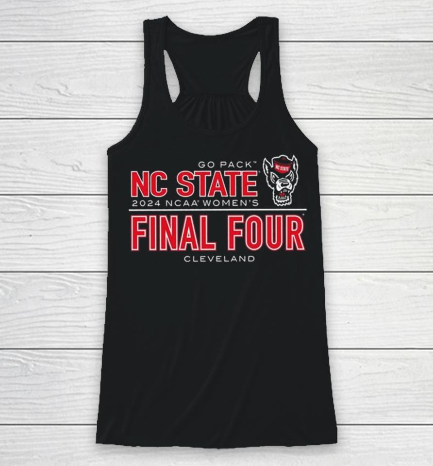 Nc State Wolfpack 2024 Youth Women’s Basketball Final Four Cleveland Racerback Tank