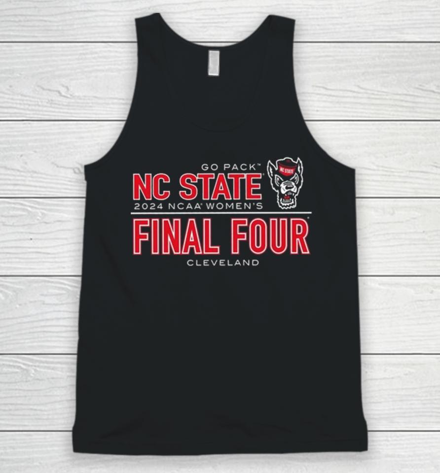 Nc State Wolfpack 2024 Youth Women’s Basketball Final Four Cleveland Unisex Tank Top