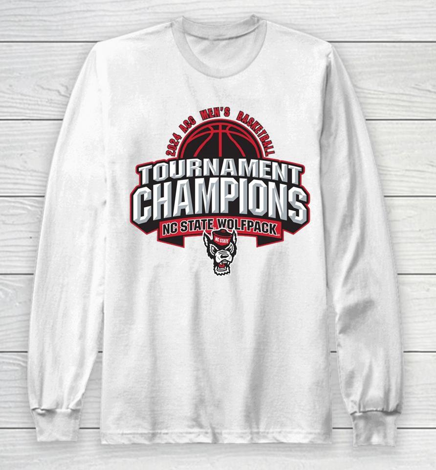 Nc State Wolfpack Acc Basketball 2024 Champions Long Sleeve T-Shirt