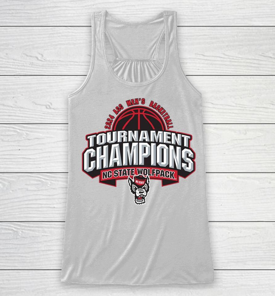 Nc State Wolfpack Acc Basketball 2024 Champions Racerback Tank