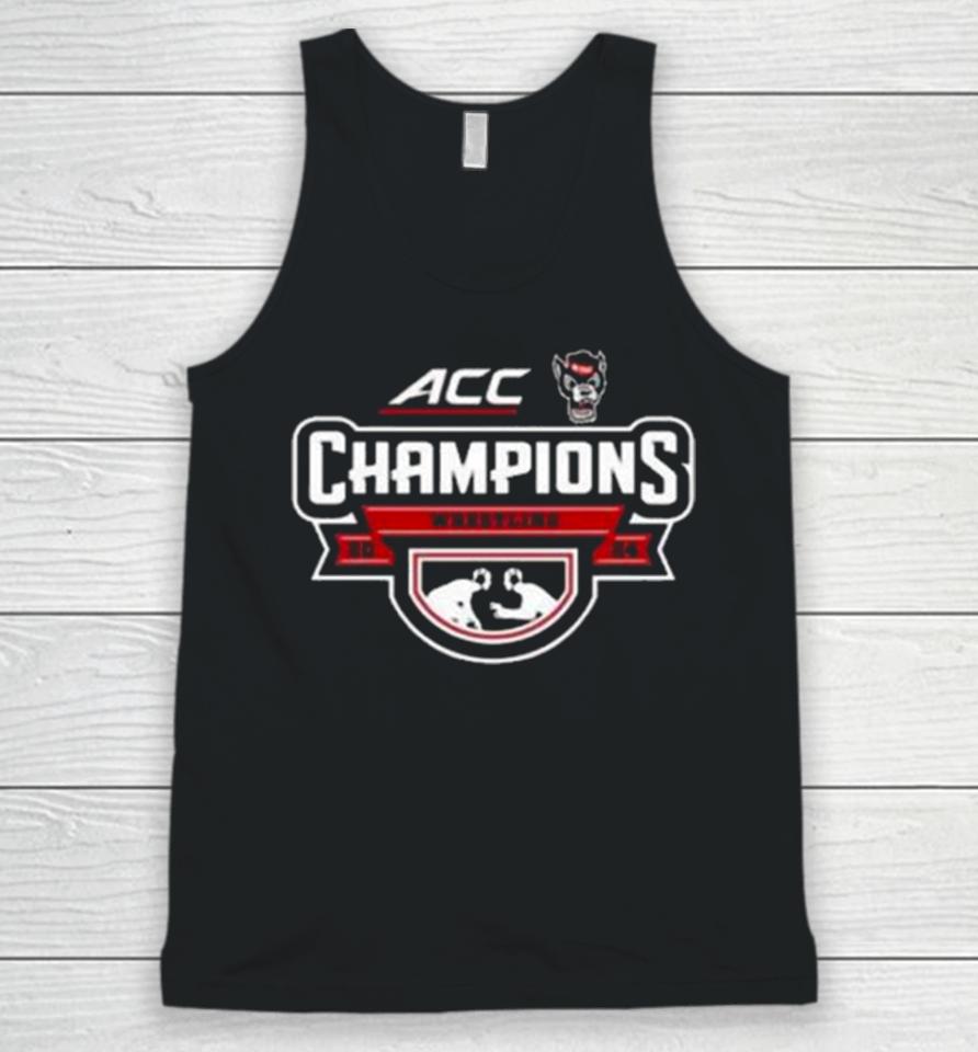 Nc State Wolfpack Acc Wrestling 2024 Champions Unisex Tank Top