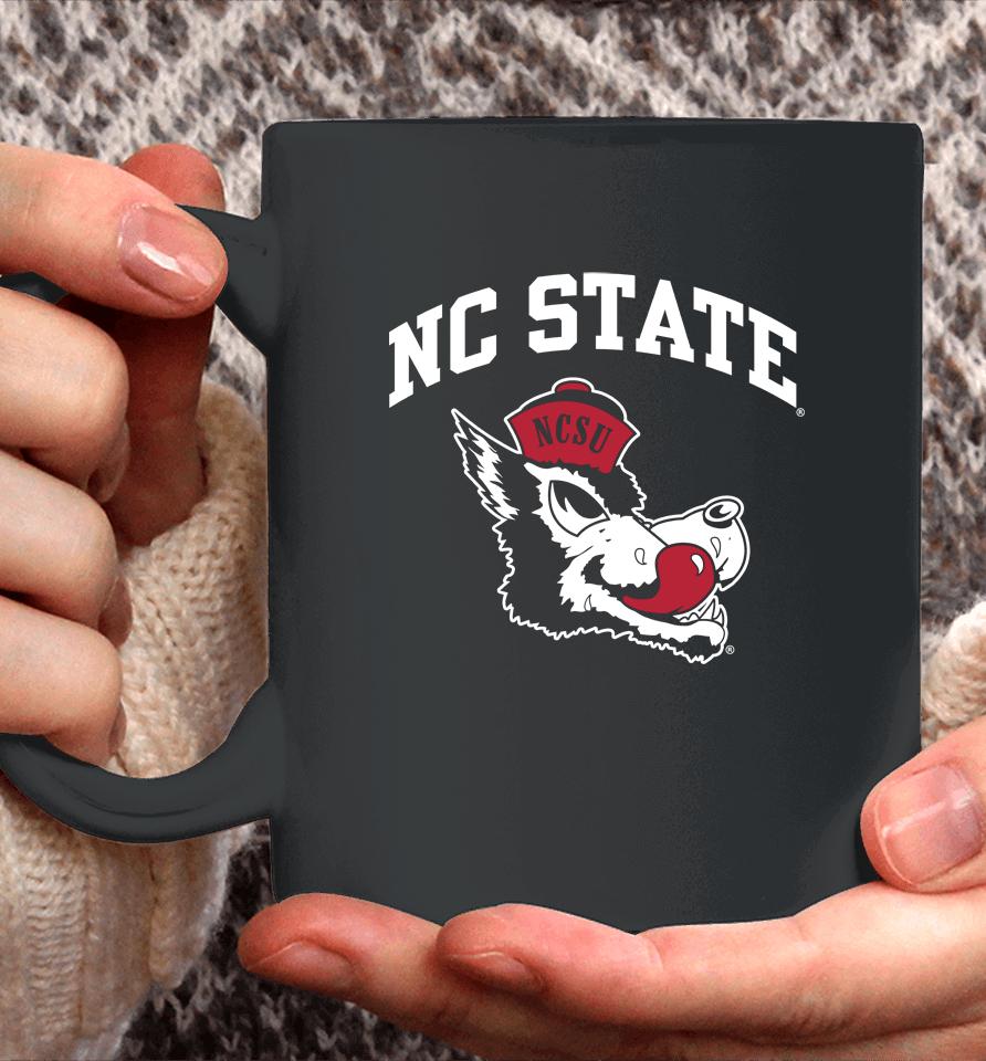Nc State Wolfpack Arched Nc State Over Slobbering Wolf Coffee Mug