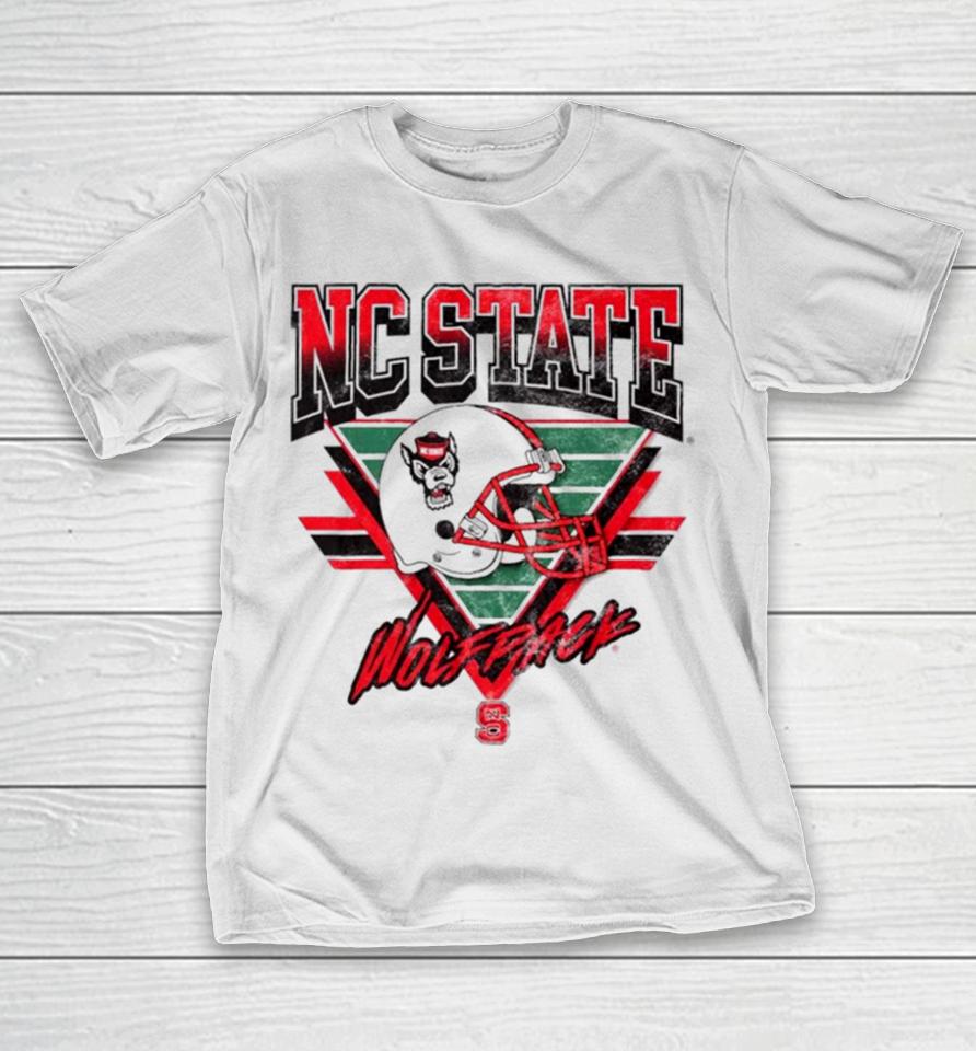 Nc State Wolfpack Helmet Triangle Vintage T-Shirt