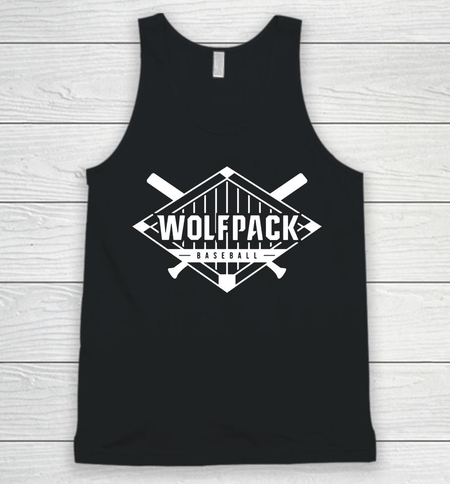 Nc State Wolfpack Red Blend Baseball Diamond Red And White Shop Unisex Tank Top