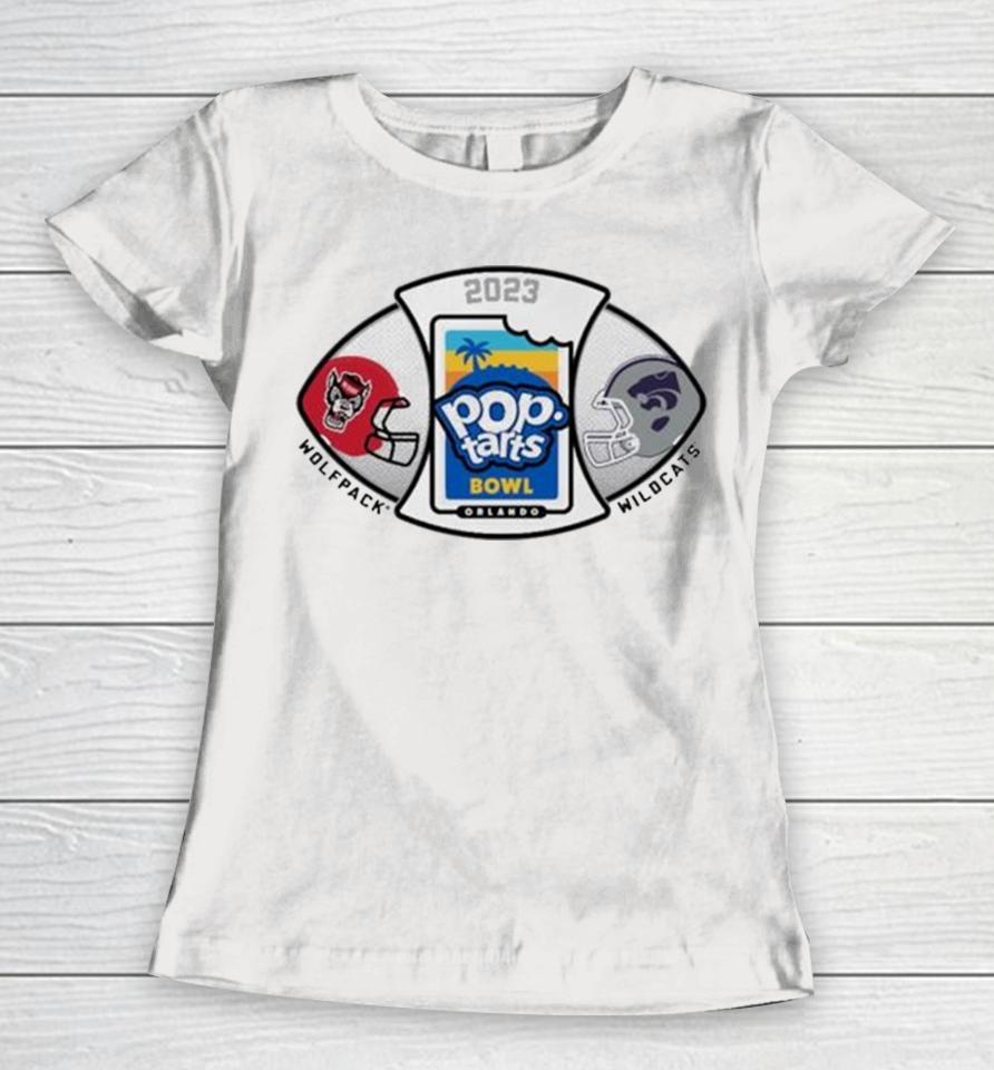 Nc State Wolfpack Vs K State Wildcats 2023 Pop Tarts Bowl Women T-Shirt