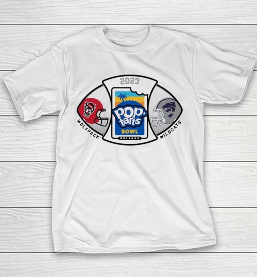 Nc State Wolfpack Vs K State Wildcats 2023 Pop Tarts Bowl Youth T-Shirt