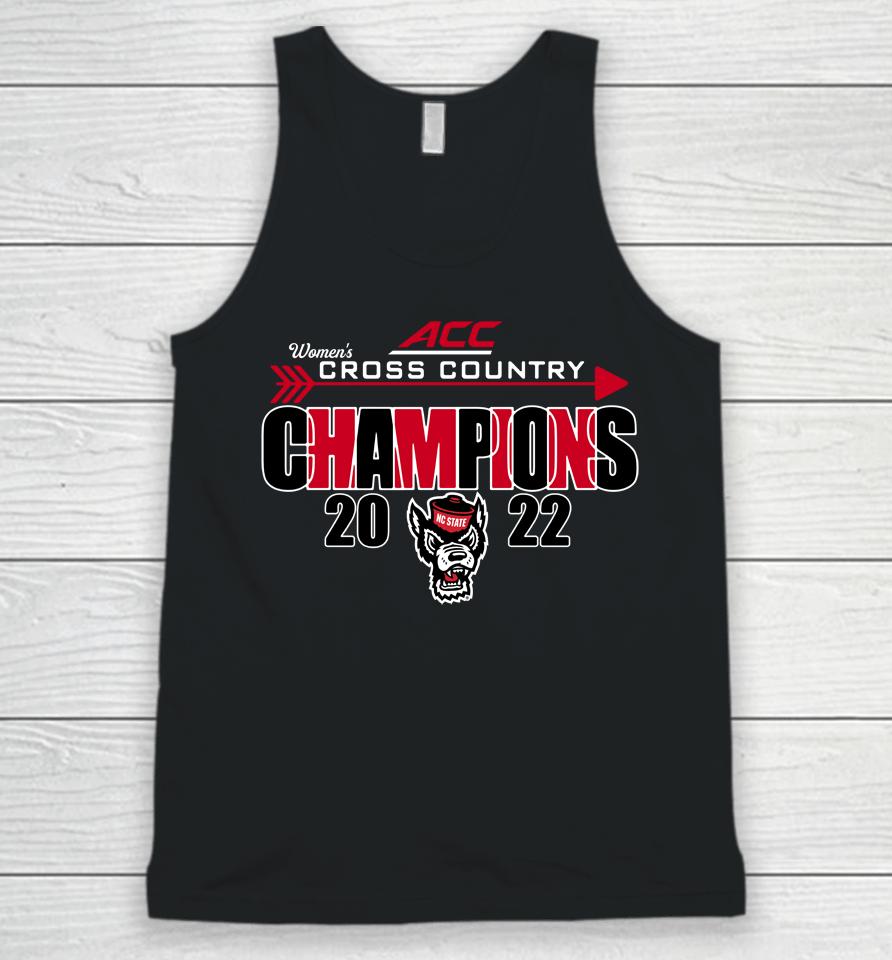 Nc State Wolfpack Women's 2022 Cross Country Acc Champions Unisex Tank Top