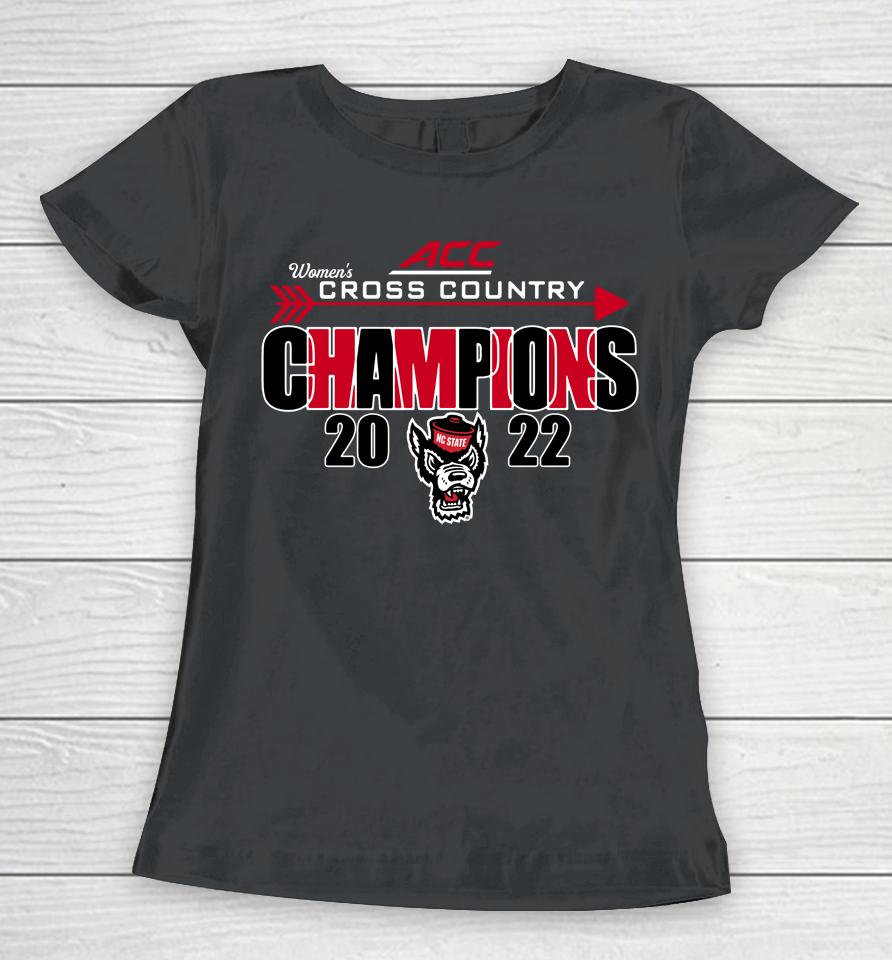 Nc State Wolfpack Women's 2022 Cross Country Acc Champions Women T-Shirt