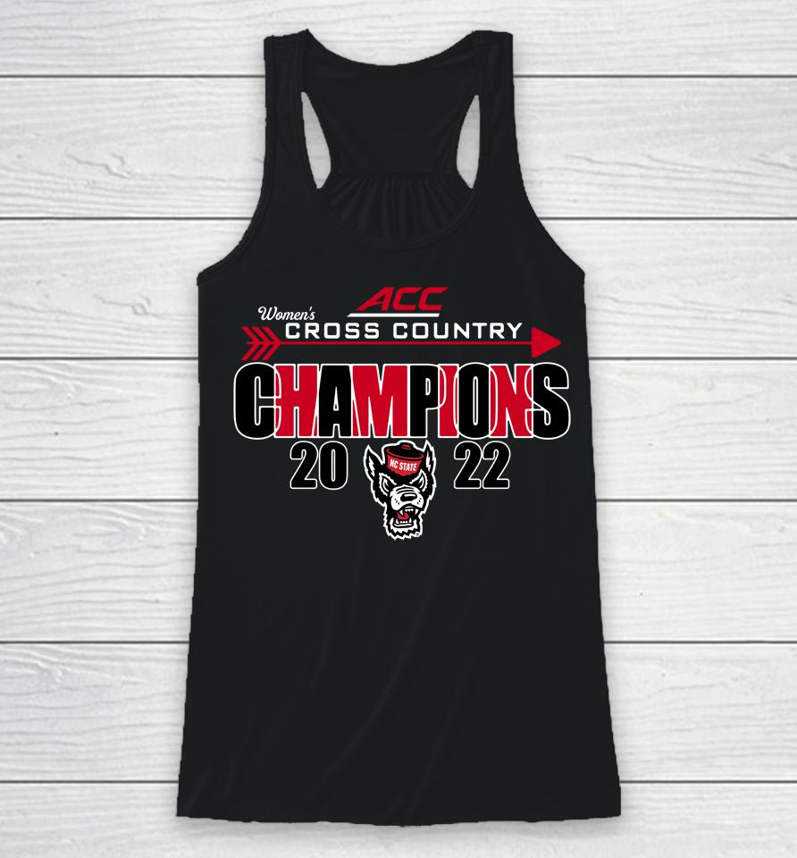 Nc State Wolfpack Women's Cross Country Acc Champions 2022 Racerback Tank