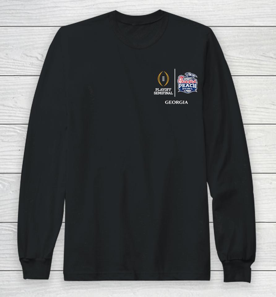 Ncaa 2022 College Football Playoff Georgia Bulldogs Peach Bowl Long Sleeve T-Shirt