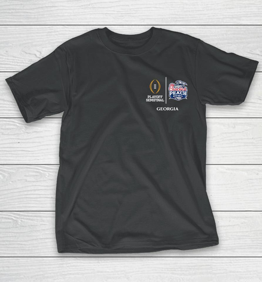 Ncaa 2022 College Football Playoff Georgia Bulldogs Peach Bowl T-Shirt