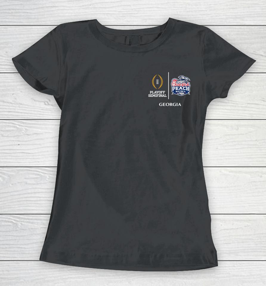 Ncaa 2022 College Football Playoff Georgia Bulldogs Peach Bowl Women T-Shirt