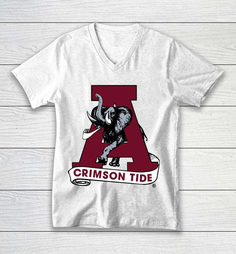 Ncaa 2022 Crimson Alabama Crimson Tide Team Vault Logo Unisex V-Neck T-Shirt