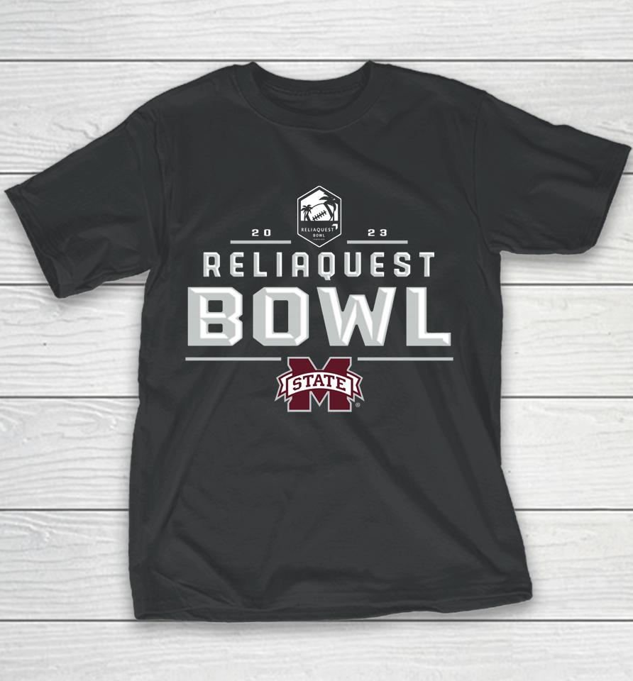 Ncaa 2022 Reliaquest Bowl Miss State Tonal Red Youth T-Shirt