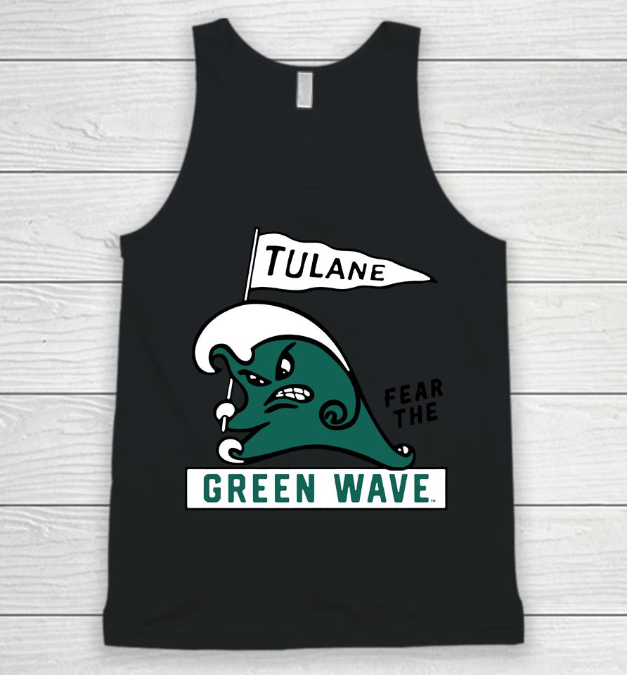 Ncaa 2022 Tulane Green Wave Fear The Green Wave Unisex Tank Top