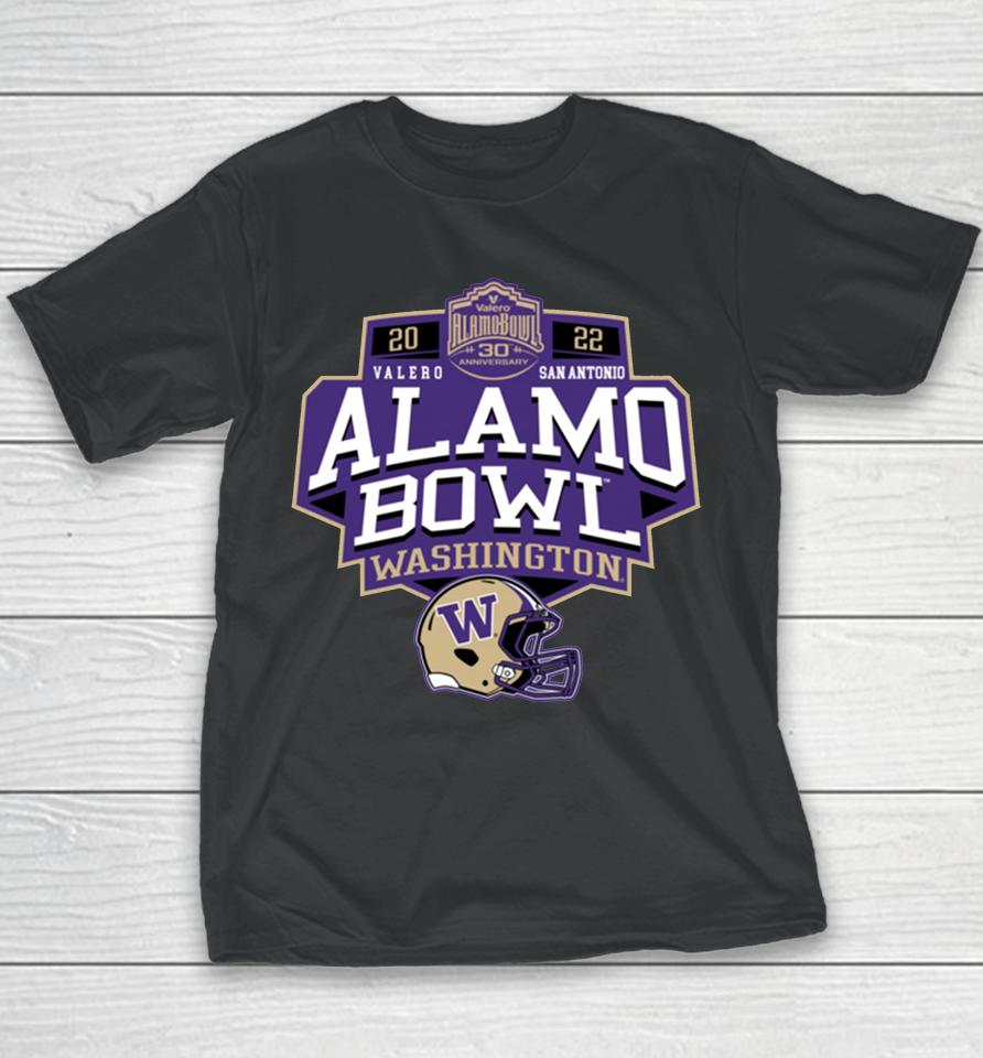 Ncaa 2022 Valero Alamo Bowl Washington Youth T-Shirt