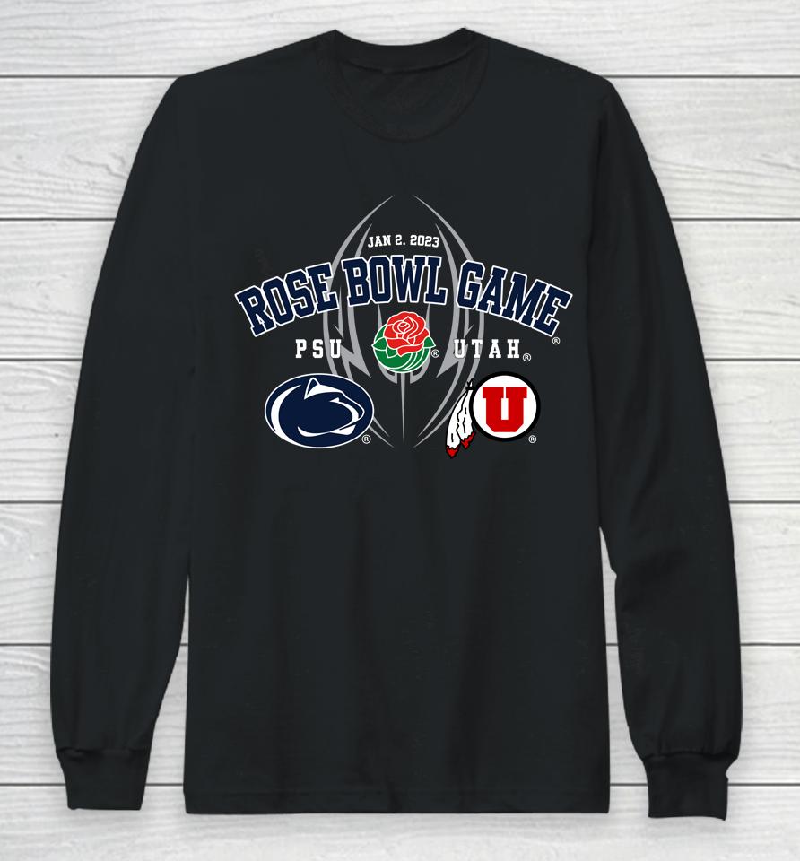 Ncaa 2023 Penn State Rose Bowl Game Dueling Teams Long Sleeve T-Shirt
