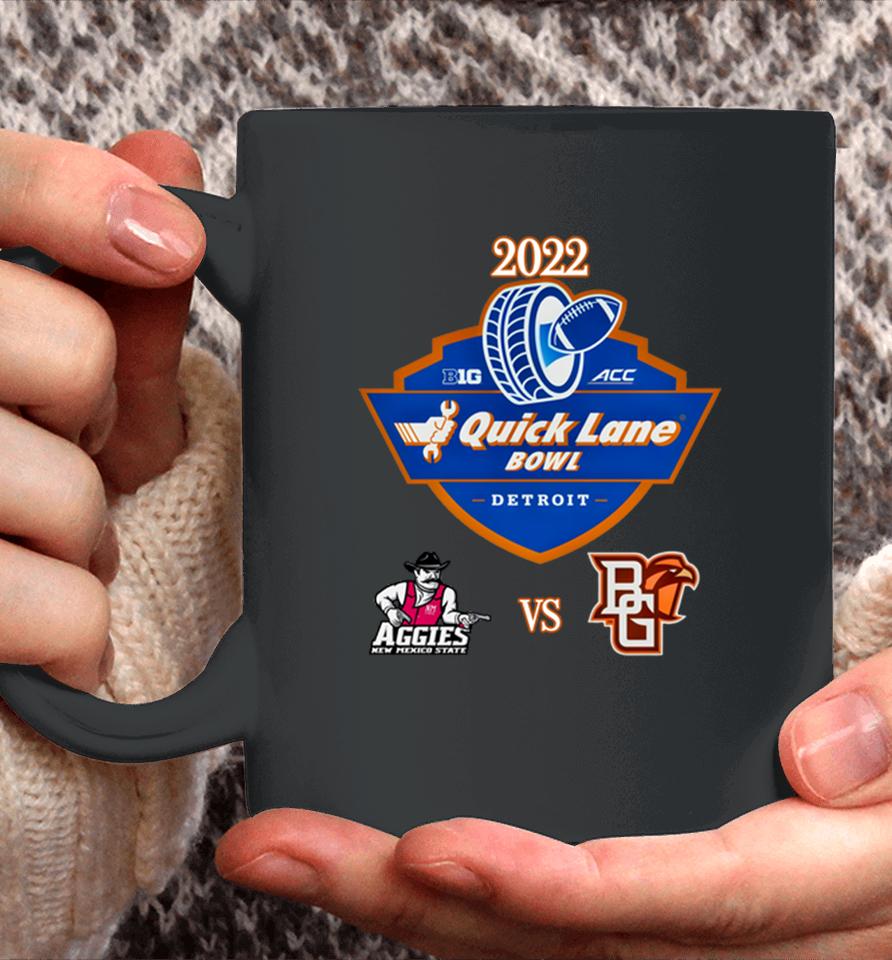 Ncaa Aggies Of New Mexico Vs Falcons Of Bowling Green Ohio 2022 Quick Lane Bowl Matchup Coffee Mug