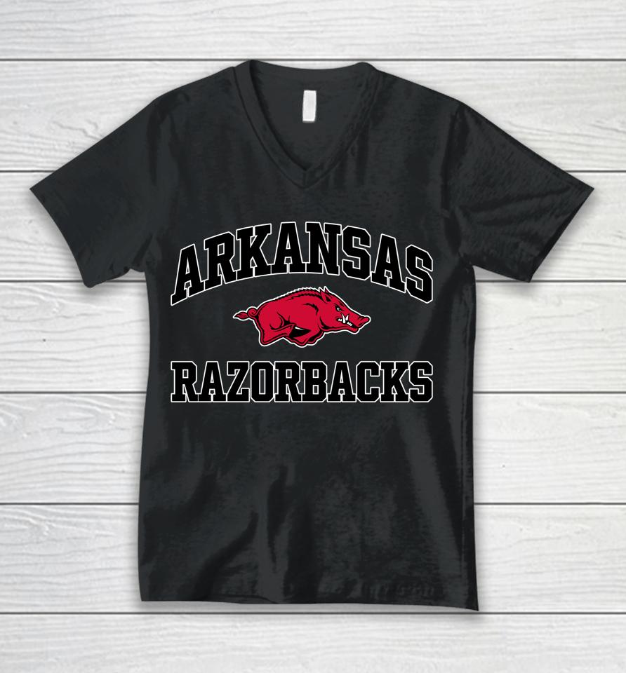 Ncaa Arkansas Razorbacks High Motor Unisex V-Neck T-Shirt