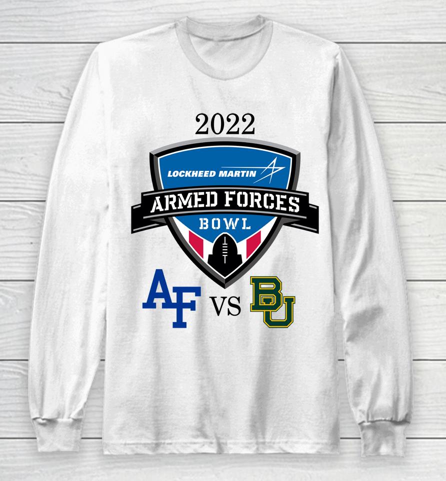 Ncaa Baylor Tigers Vs Air Force Falcons 2022 Armed Forces Bowl Matchup Long Sleeve T-Shirt
