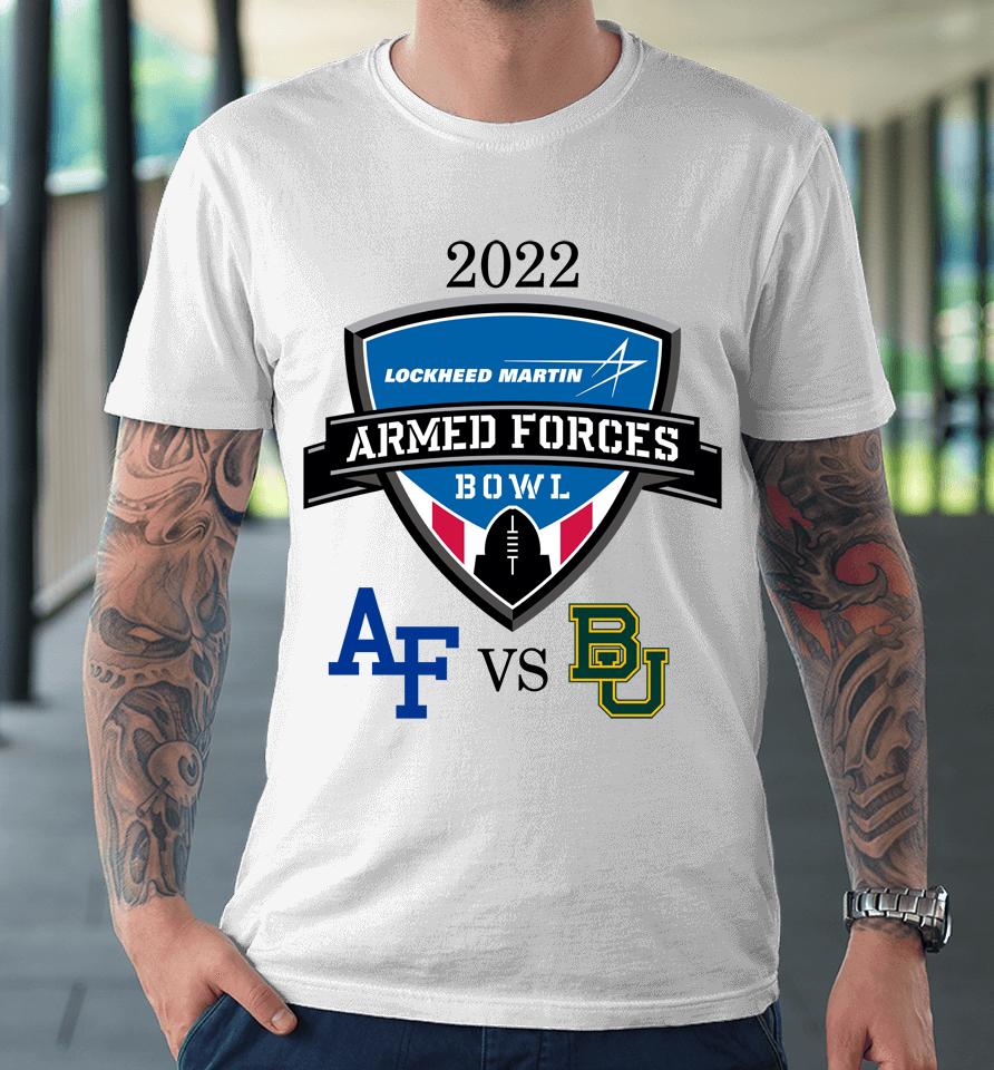 Ncaa Baylor Tigers Vs Air Force Falcons 2022 Armed Forces Bowl Matchup Premium T-Shirt