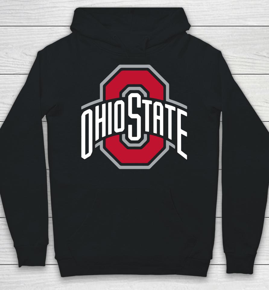 Ncaa Branded Ohio State Buckeyes Identity Logo Black Hoodie