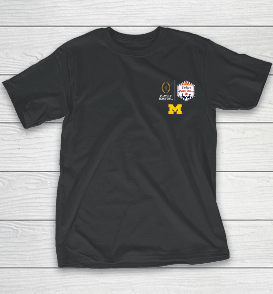 Ncaa College Football Playoff Michigan Wolverines Fiesta Bowl 2022 Youth T-Shirt