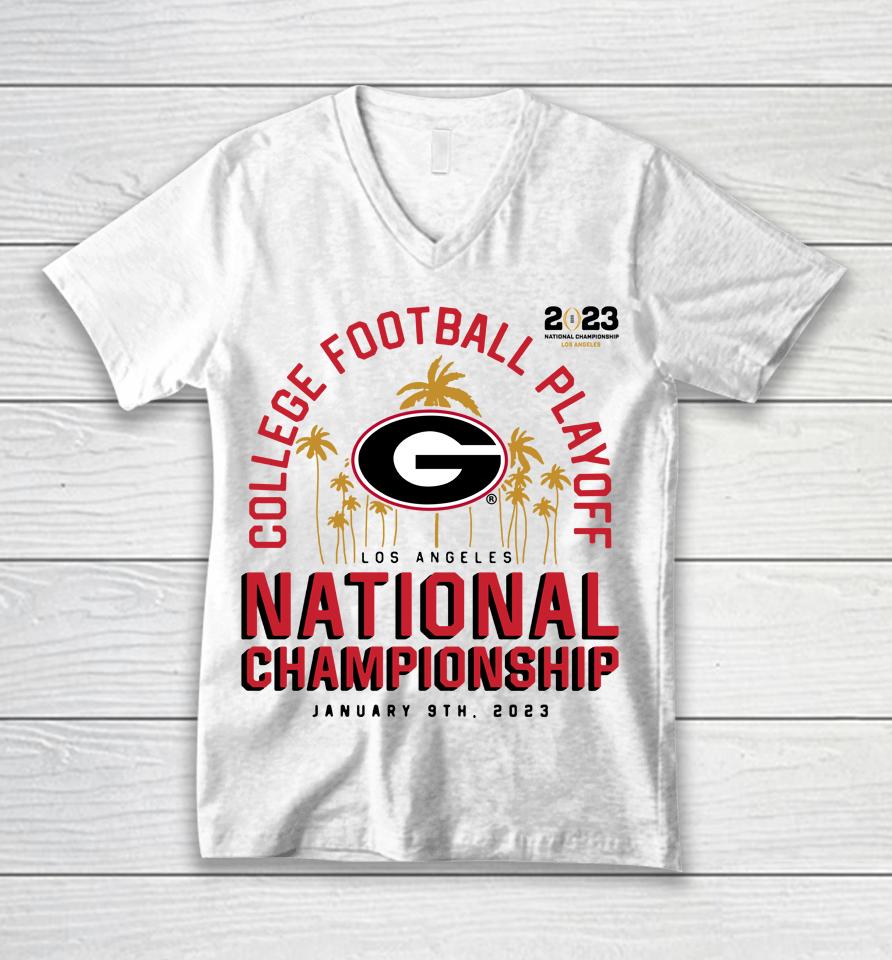 Ncaa Georgia Bulldogs Football National Championship Unisex V-Neck T-Shirt