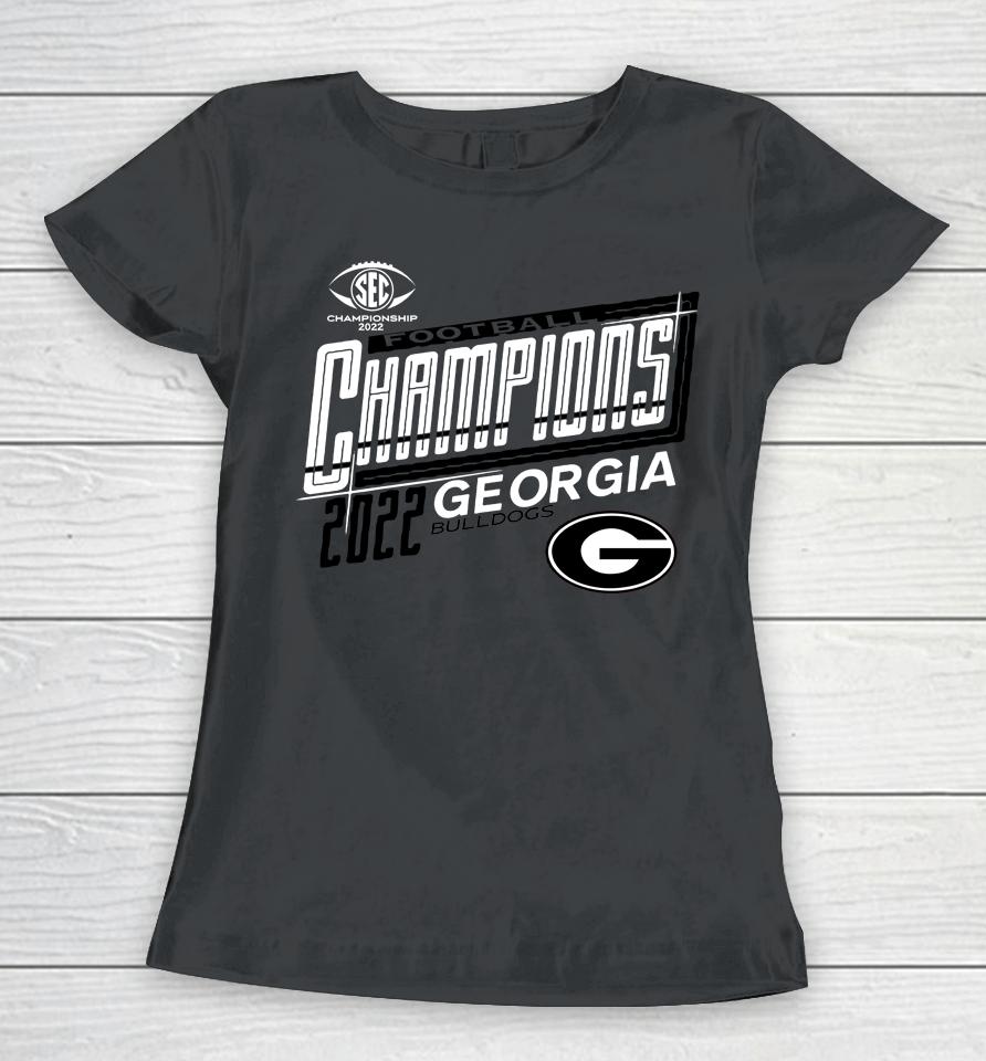 Ncaa Georgia Bulldogs Sec Football Conference Champions 2022 Women T-Shirt