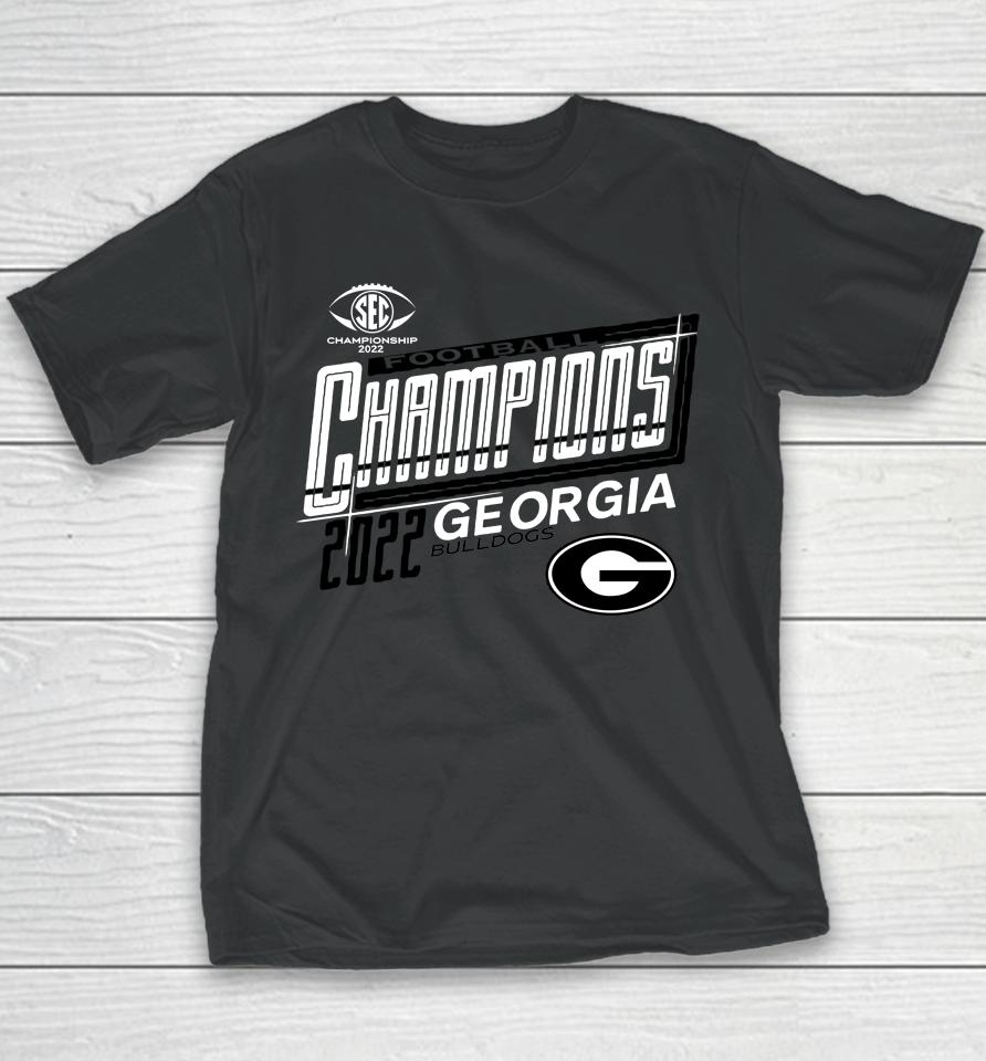 Ncaa Georgia Bulldogs Sec Football Conference Champions 2022 Youth T-Shirt