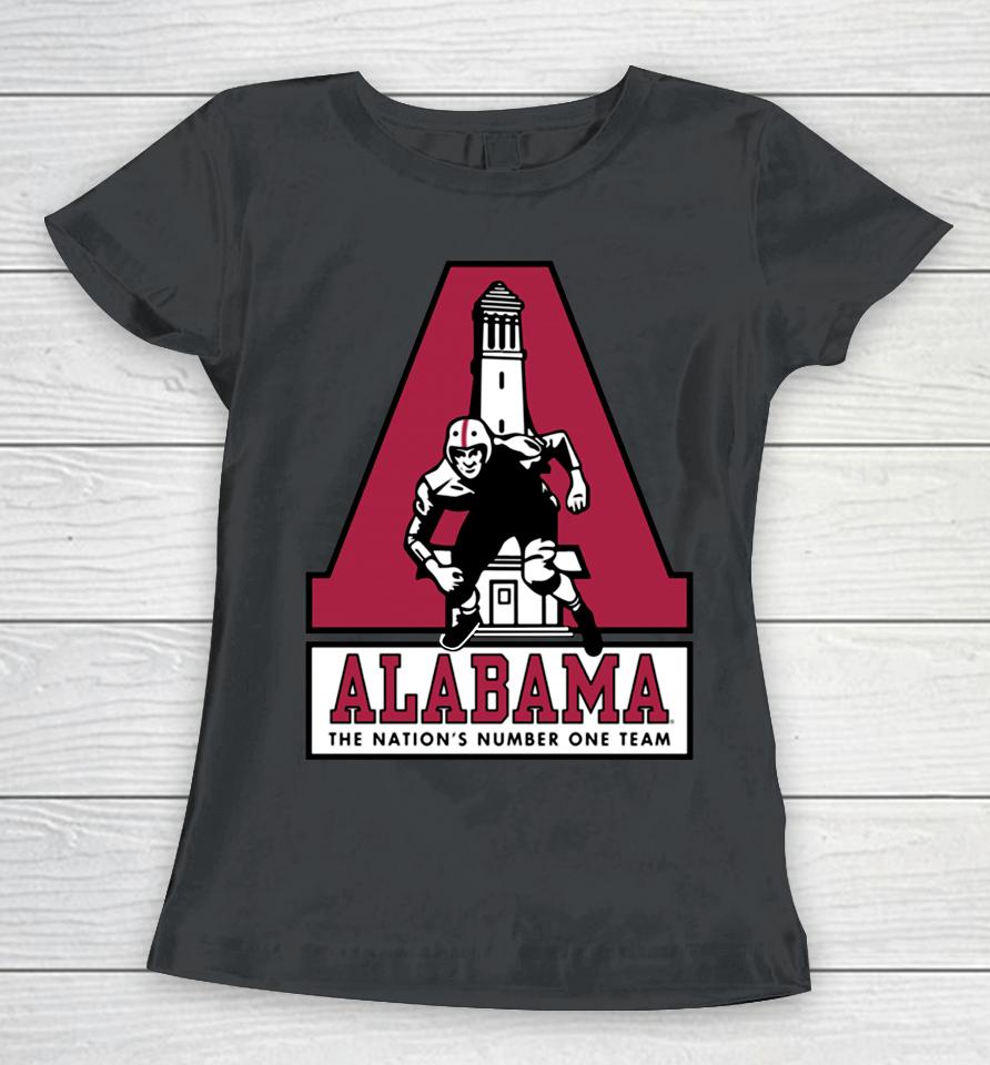 Ncaa Grey Alabama Denny Chimes The Nation's Number One Team Women T-Shirt