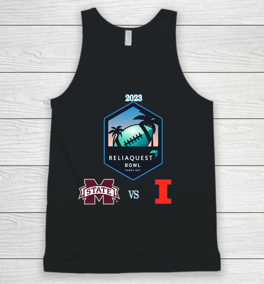 Ncaa Illinois Vs Mississippi State Football 2023 Reliaquest Bowl Matchup Unisex Tank Top