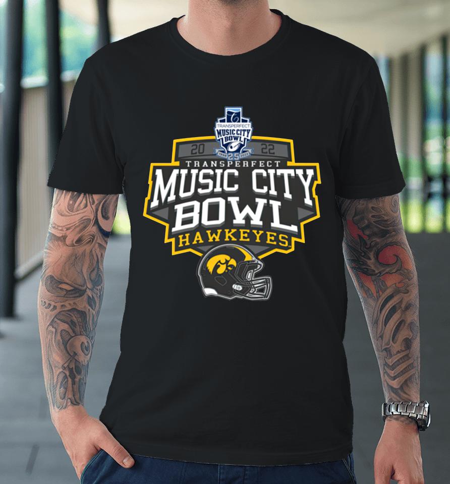 Ncaa Iowa Hawkeyes Football 2022 Transperfect Music City Bowl Premium T-Shirt