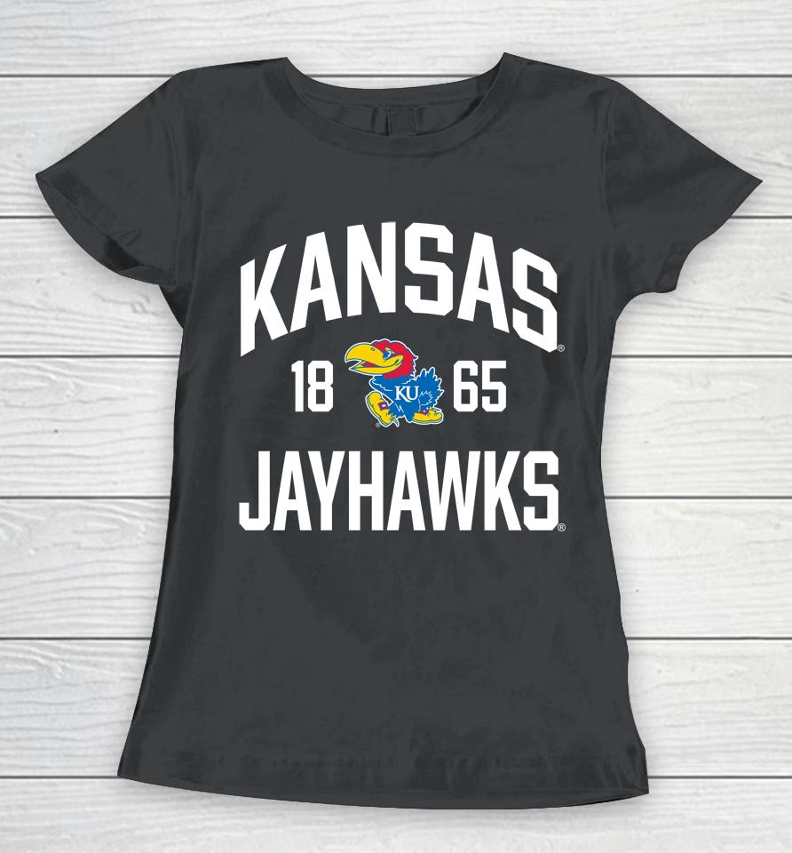 Ncaa Kansas Jayhawks 1274 Victory Falls Women T-Shirt