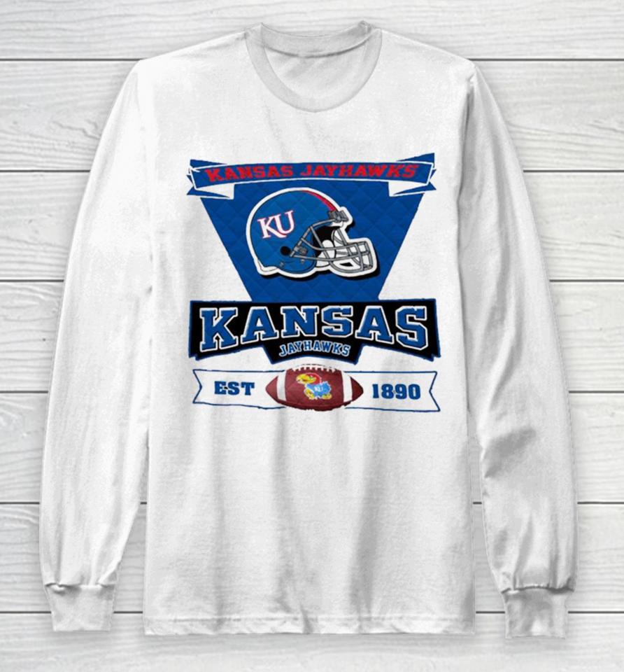 Ncaa Kansas Jayhawks Basketball Est 1890 Long Sleeve T-Shirt