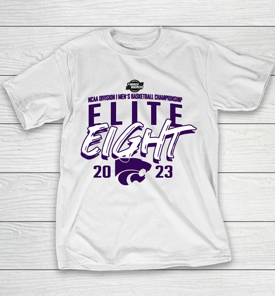 Ncaa Kansas State Wildcats Men's Basketball Tournament March Madness Elite Eight Team Youth T-Shirt