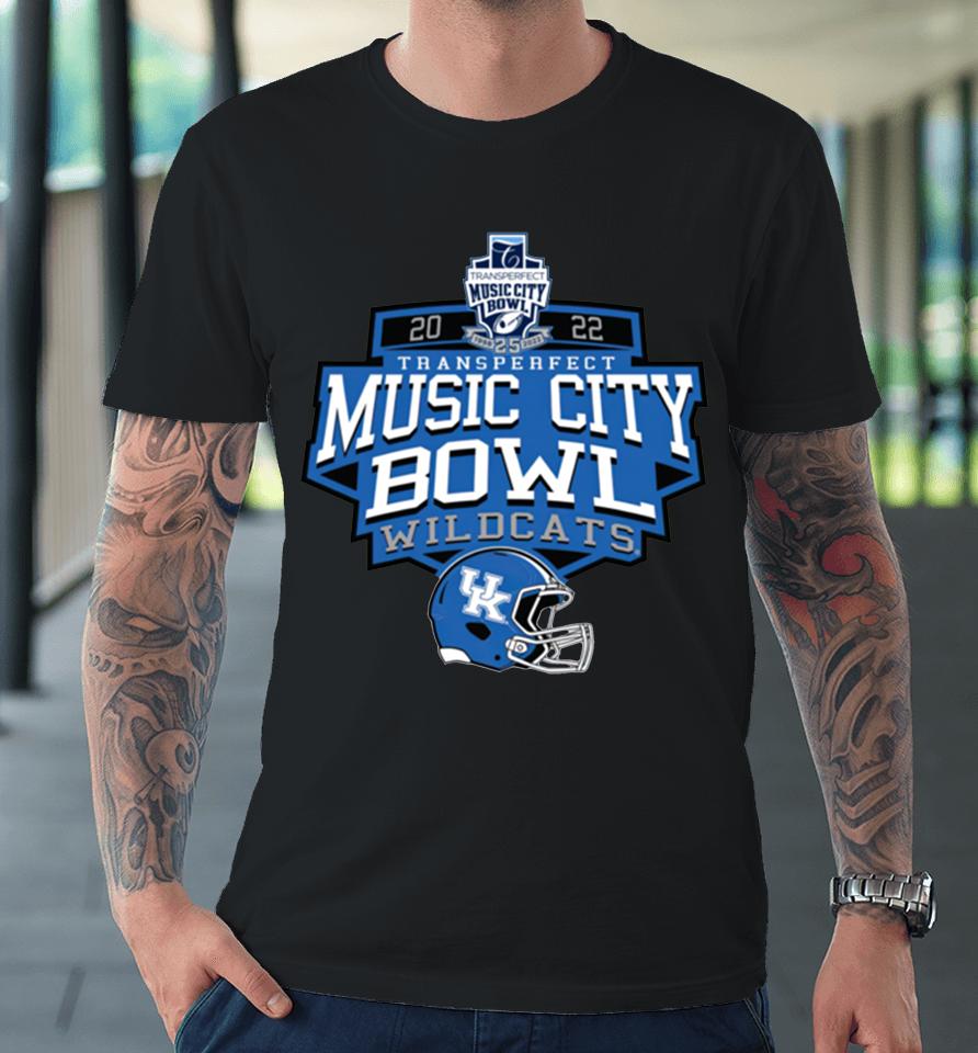 Ncaa Kentucky Wildcats Football 2022 Transperfect Music City Bowl Premium T-Shirt