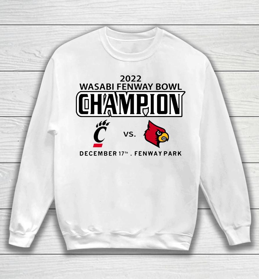 Ncaa Louisville Fenway Bowl Champions Win 2022 Sweatshirt