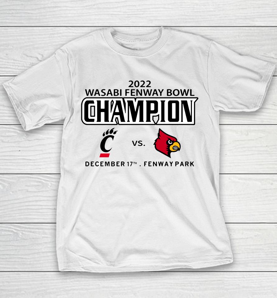 Ncaa Louisville Fenway Bowl Champions Win 2022 Youth T-Shirt