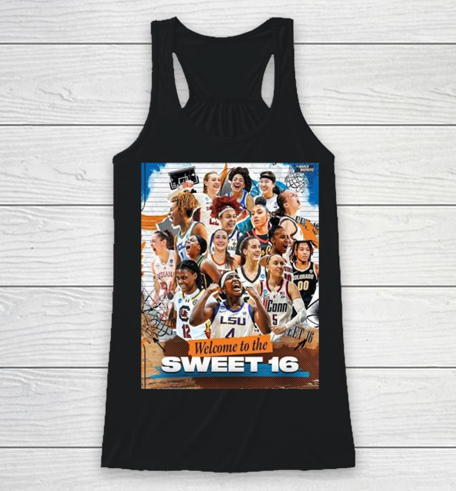 Ncaa March Madness Welcome To The Sweet 16 Season 2023 2024 Racerback Tank