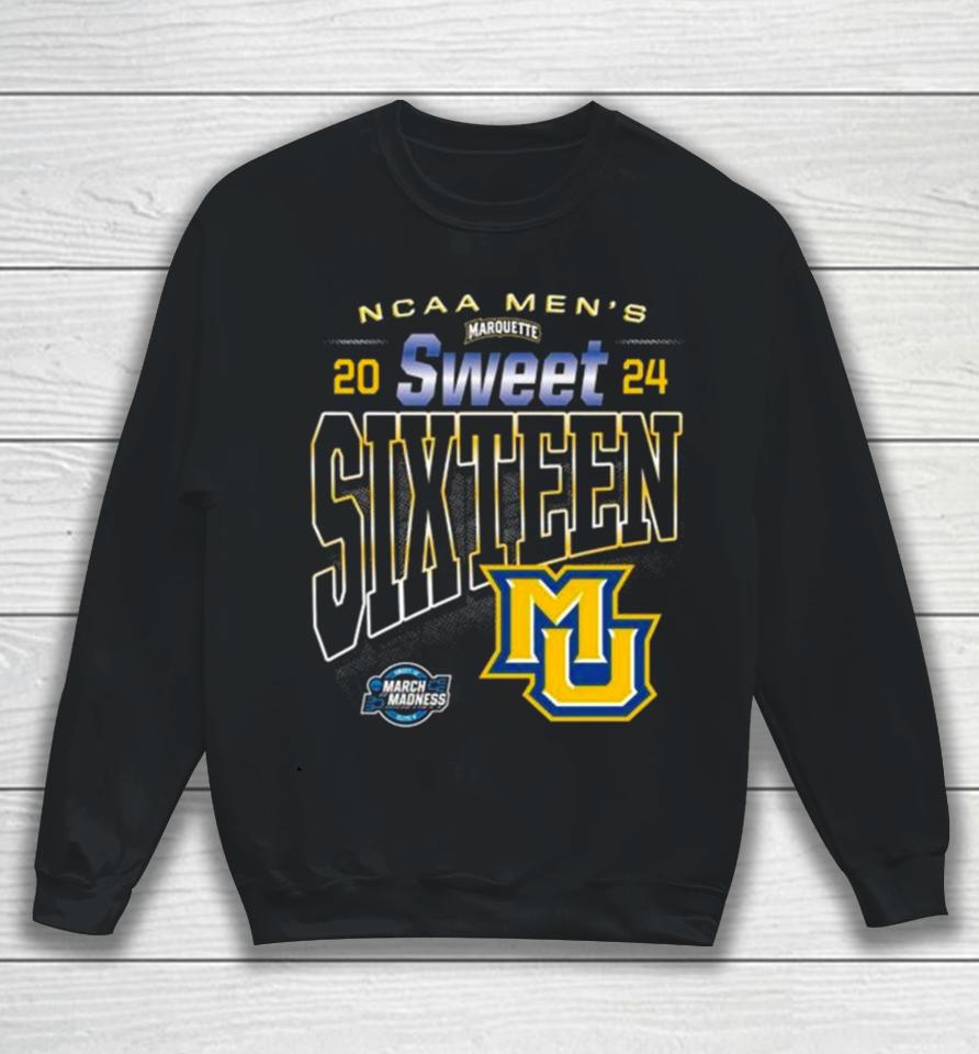 Ncaa Marquette Golden Eagles 2024 Men’s Basketball Sweet Sixteen Sweatshirt